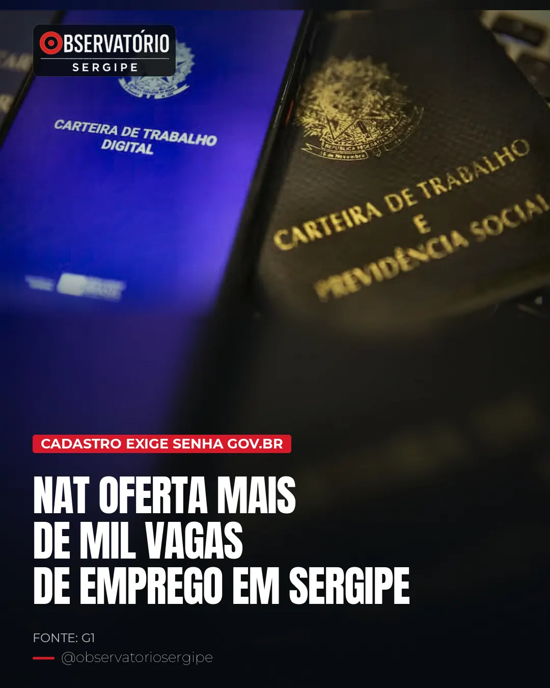 NAT OFERTA MAIS DE MIL VAGAS DE EMPREGO EM SERGIPE