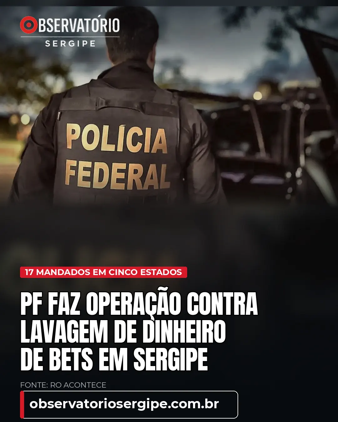 PF FAZ OPERAÇÃO CONTRA LAVAGEM DE DINHEIRO DE BETS EM SERGIPE