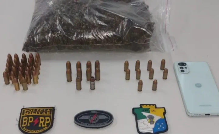 PM prende suspeito por tráfico de drogas e apreende 47 munições em Aracaju
