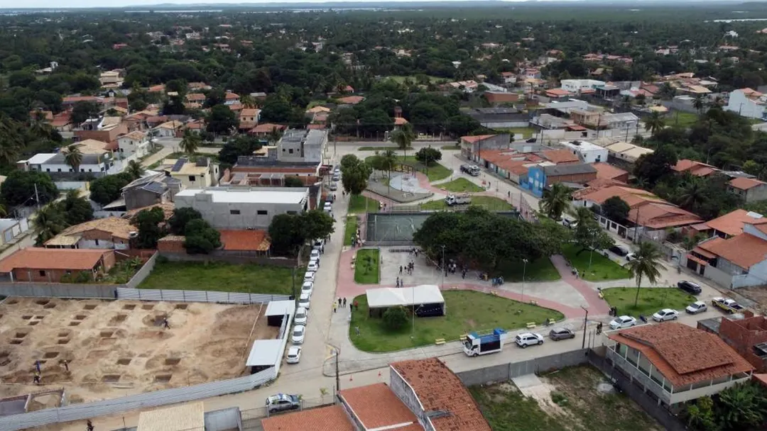 Vista aérea da Zona de Expansão de Aracaju, área envolvida na discussão de limites territoriais com São Cristóvão