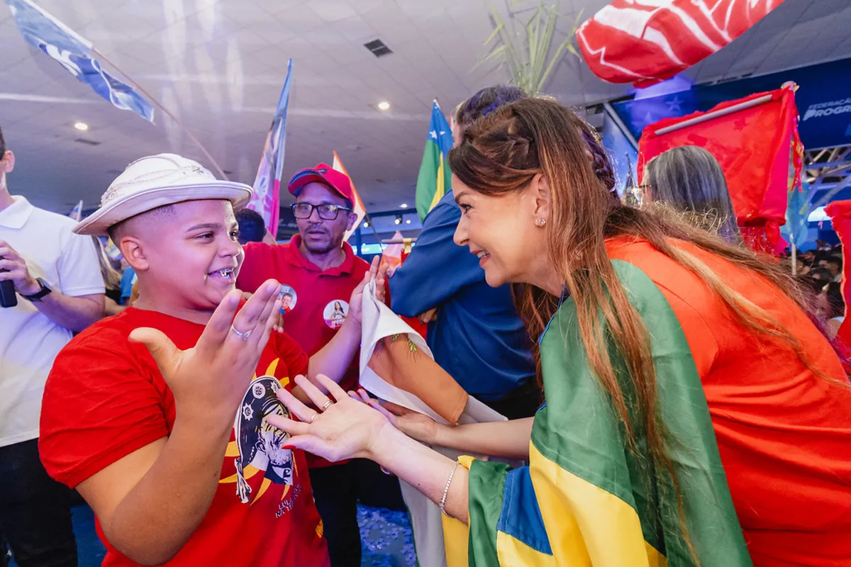 Candisse Carvalho em agenda política em Sergipe