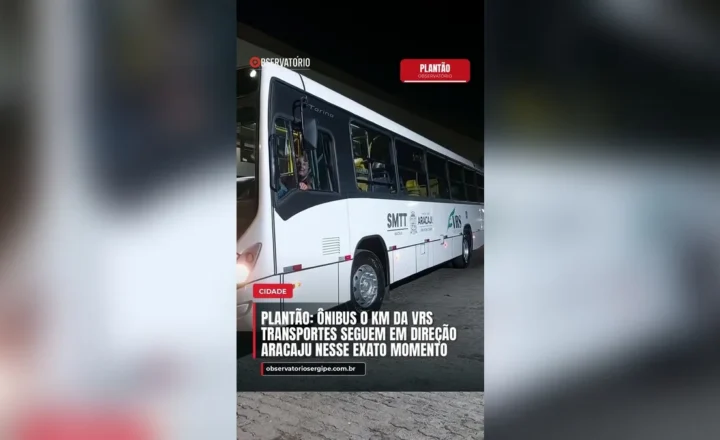 Plantão: ônibus 0 km da vrs Transportes seguem em direção Aracaju nesse exato momento