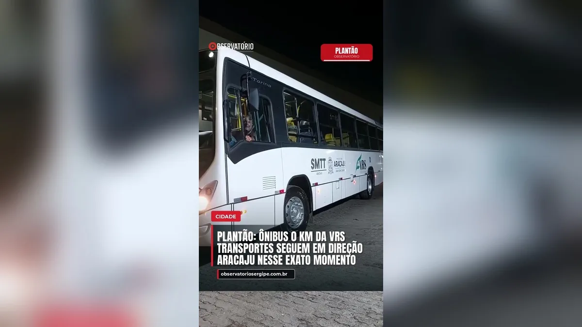 Plantão: ônibus 0 km da vrs Transportes seguem em direção Aracaju nesse exato momento