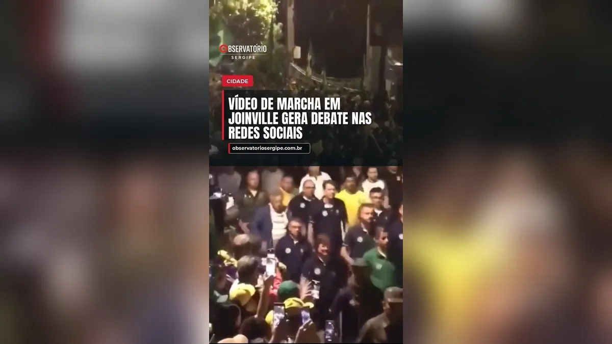 Vídeo de marcha em Joinville gera debate nas redes sociais