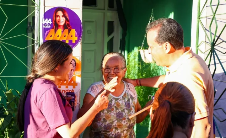 São Conrado recebe André Moura e Yandra com abraços e moradores nas portas de casa
