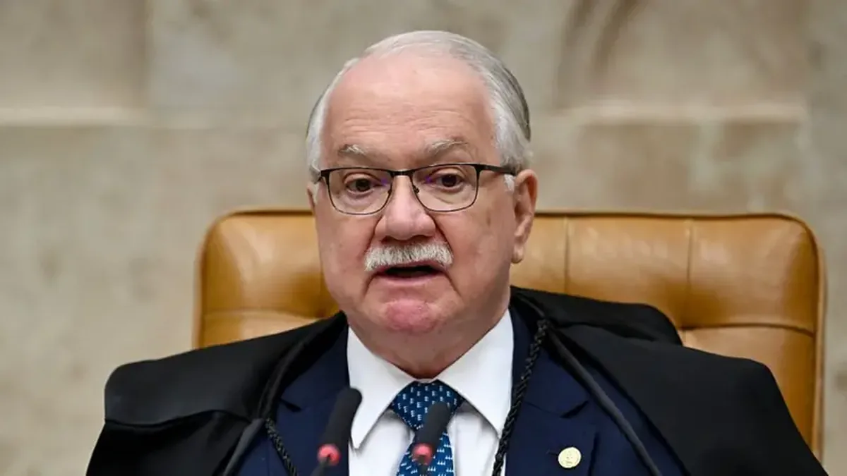 Imagem mostra o ministro presidente do STF, Edison Fachin