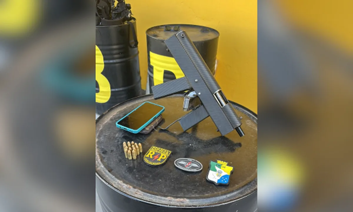 HOMEM É PRESO COM SUBMETRALHADORA CASEIRA E MUNIÇÕES EM ARACAJU