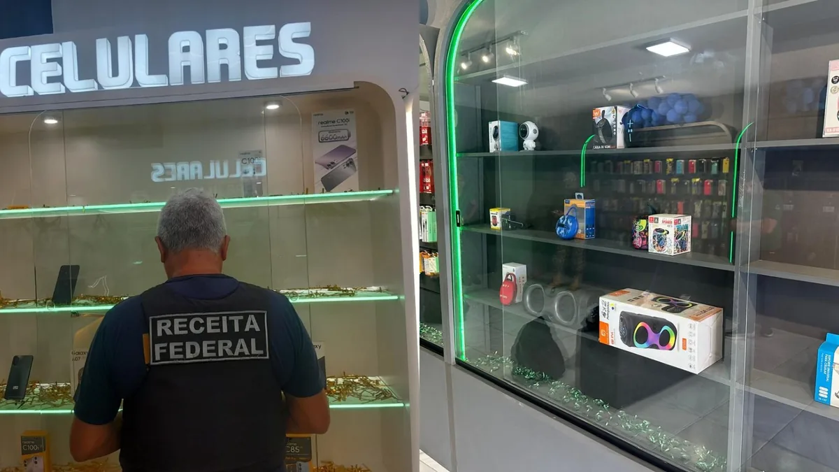 Lojas do Centro e de shopping de Teresina são alvo de operação da Receita Federal; celulares e computadores apreendidos - G1