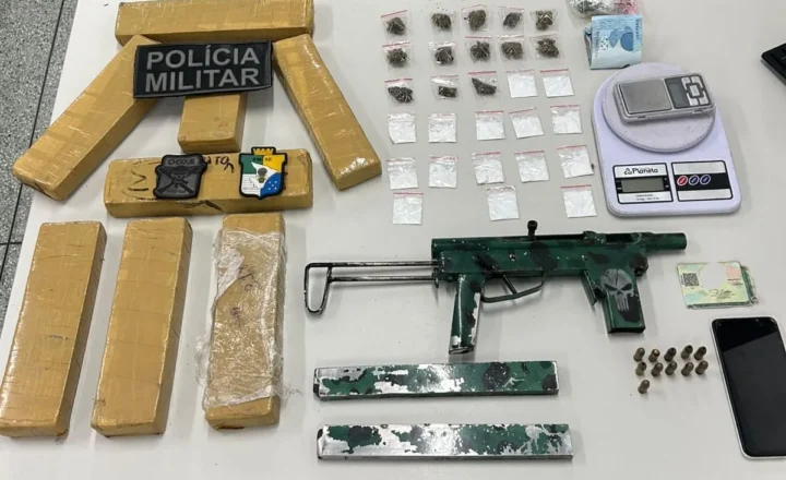 Polícia Militar prende homem com arma e cinco quilos de maconha na Zona Sul de Aracaju