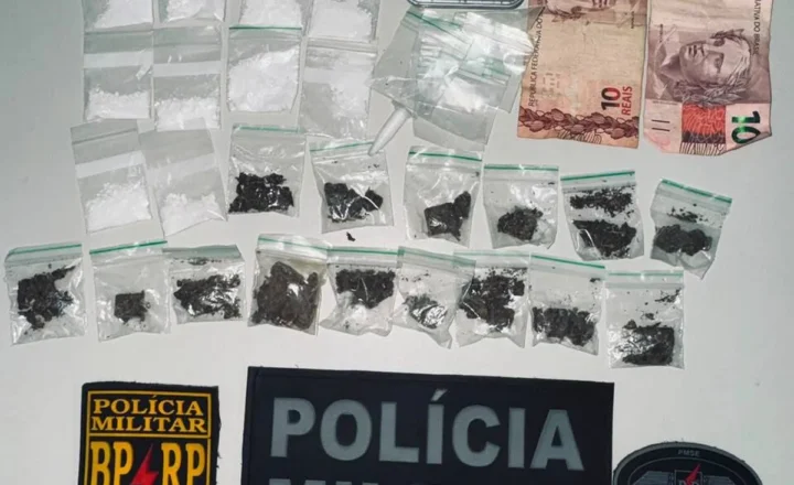 PMSE prende homem por tráfico de drogas no bairro Olaria, em Aracaju