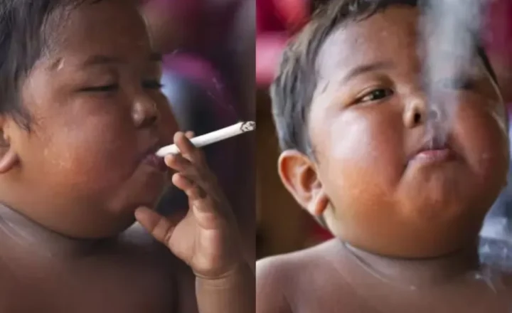 Primeiro cigarro de menino indonésio que fumava 40 unidades por dia aos 2 anos foi oferecido pelo pai - O GLOBO