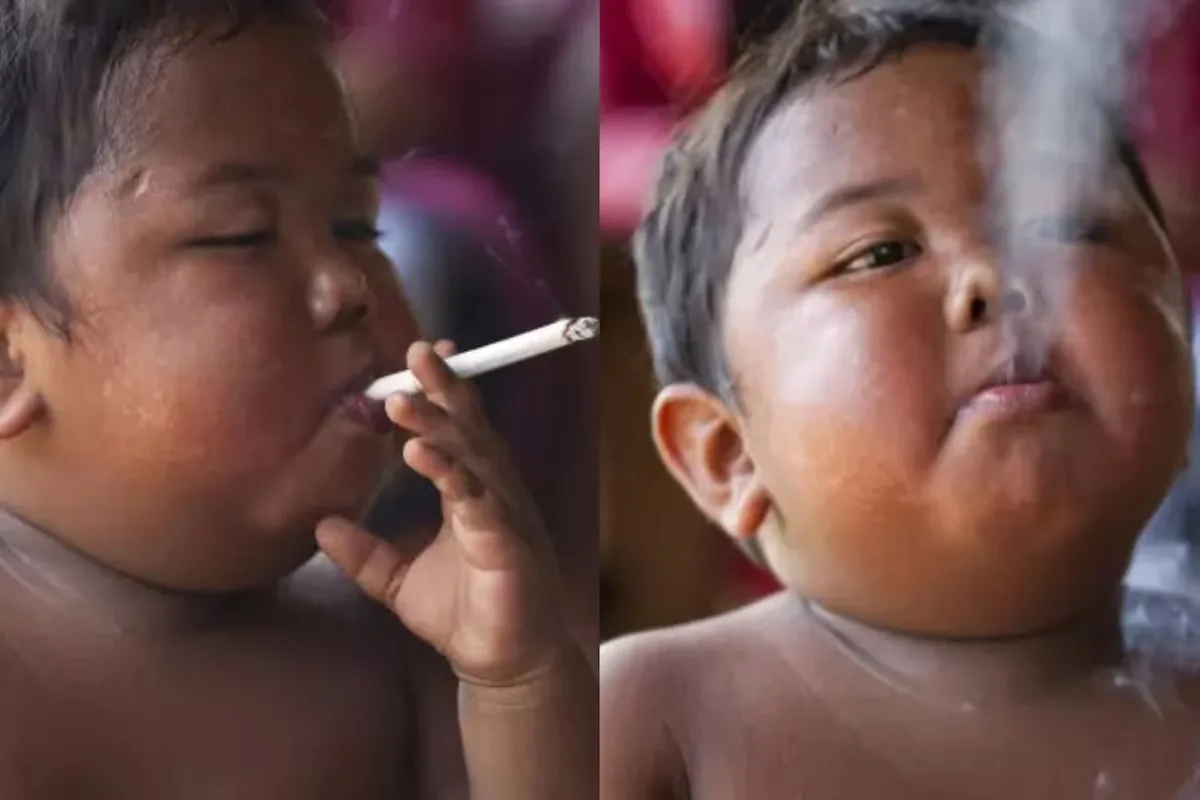 Primeiro cigarro de menino indonésio que fumava 40 unidades por dia aos 2 anos foi oferecido pelo pai - O GLOBO