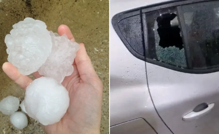 'Quebrou tudo’: moradores relatam susto após granizo do tamanho de bolas de golfe amassar carros no interior de SP - g1.globo.com