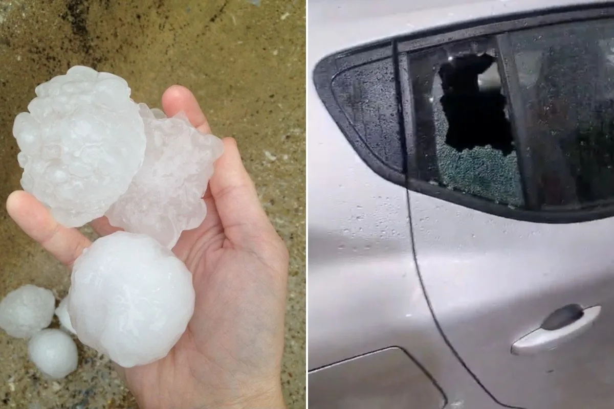 'Quebrou tudo’: moradores relatam susto após granizo do tamanho de bolas de golfe amassar carros no interior de SP - g1.globo.com