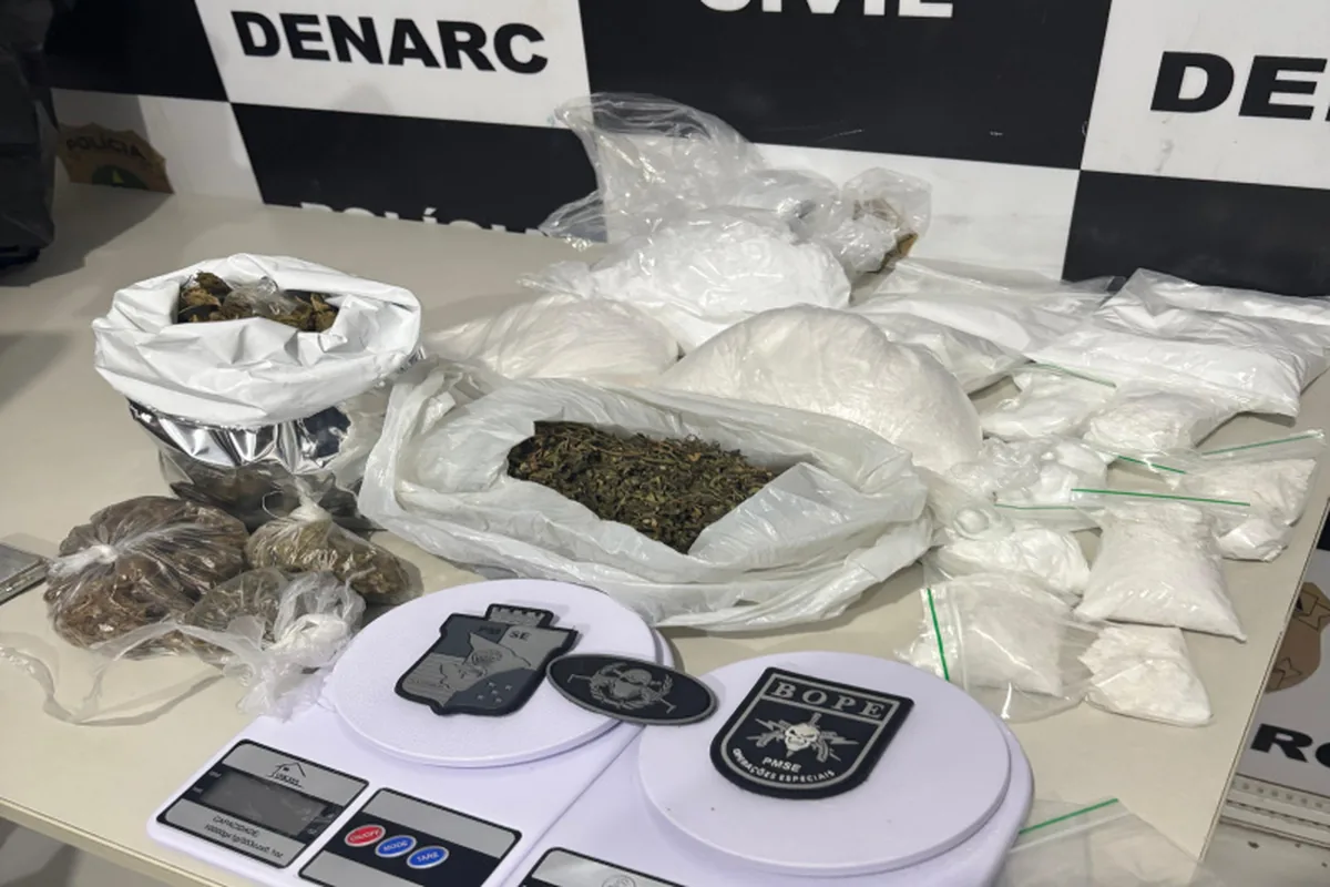 Ação integrada prende duas pessoas suspeitas de envolvimento com o tráfico de drogas em Nossa Senhora do Socorro
