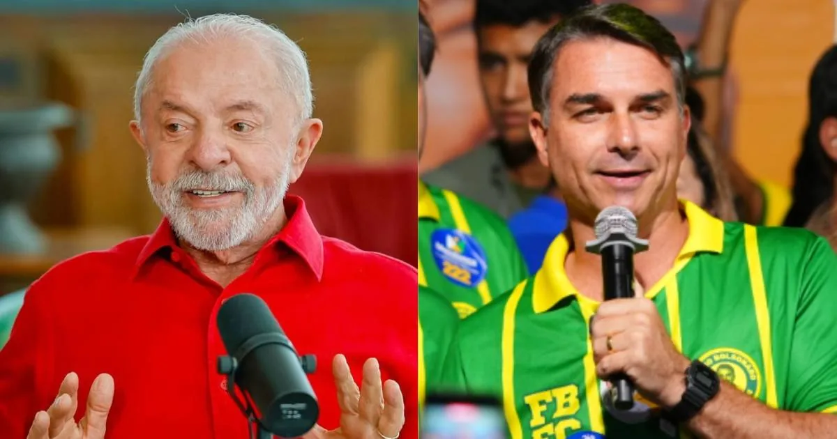 A distância entre a última Quaest do primeiro turno e o resultado entre Flávio e Lula - VEJA