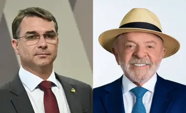 Brasília (DF), 04/10/2026 - Candidatos a Presidência da República. Luiz Inácio Lula da Silva e Flávio Bolsonaro. Foto: Arte/Agência Brasil