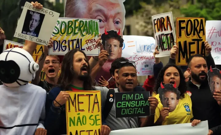 Ato em São Paulo cobra neutralidade da Meta nas eleições - Agência Brasil