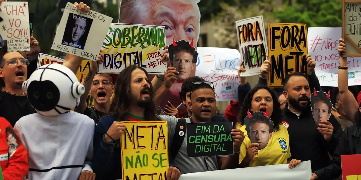Ato em São Paulo cobra neutralidade da Meta nas eleições - Agência Brasil