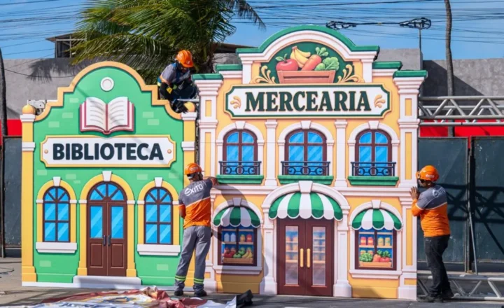 Montagem da Vila da Criança entra em estágio final para receber sergipanos e turistas a partir desta sexta-feira, 9
