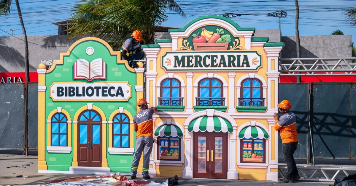 Montagem da Vila da Criança entra em estágio final para receber sergipanos e turistas a partir desta sexta-feira, 9