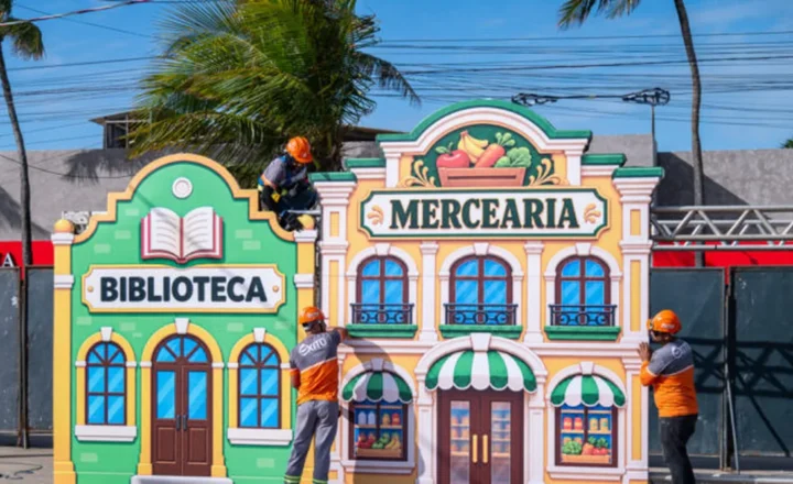 Montagem da Vila da Criança, na Orla da Atalaia, entra em estágio final para receber sergipanos e turistas a partir desta sexta-feira (9)