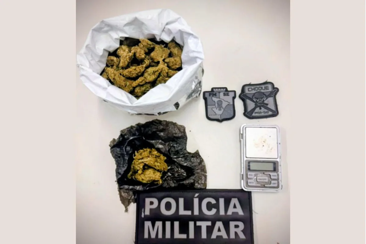 PM apreende cerca de 235 gramas de maconha no Bairro Porto Dantas