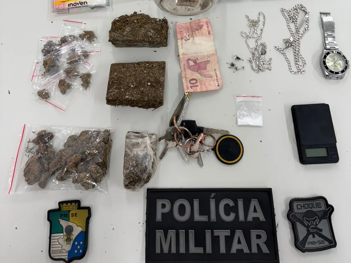 PM prende três homens por suspeita de tráfico de drogas na Zona Norte de Aracaju