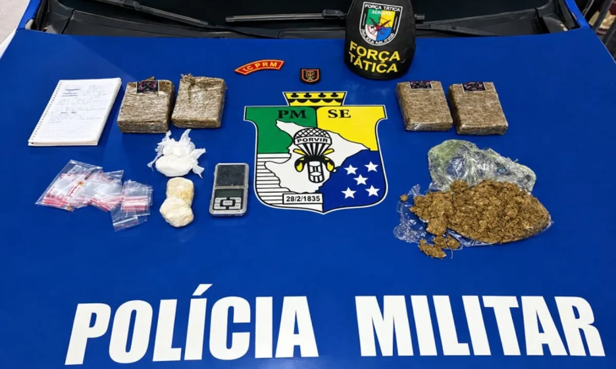 PMSE identifica mandado de prisão em aberto durante ação de combate a drogas em Neópolis