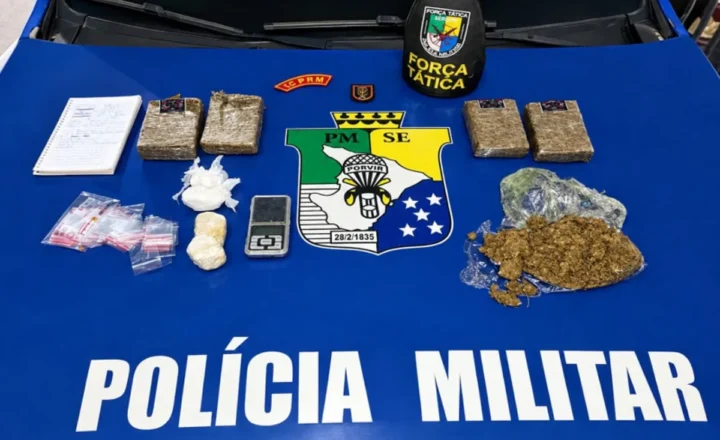 PMSE identifica mandado de prisão em aberto durante ação de combate a drogas em Neópolis