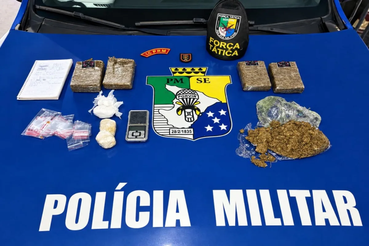 PMSE identifica mandado de prisão em aberto durante ação de combate a drogas em Neópolis