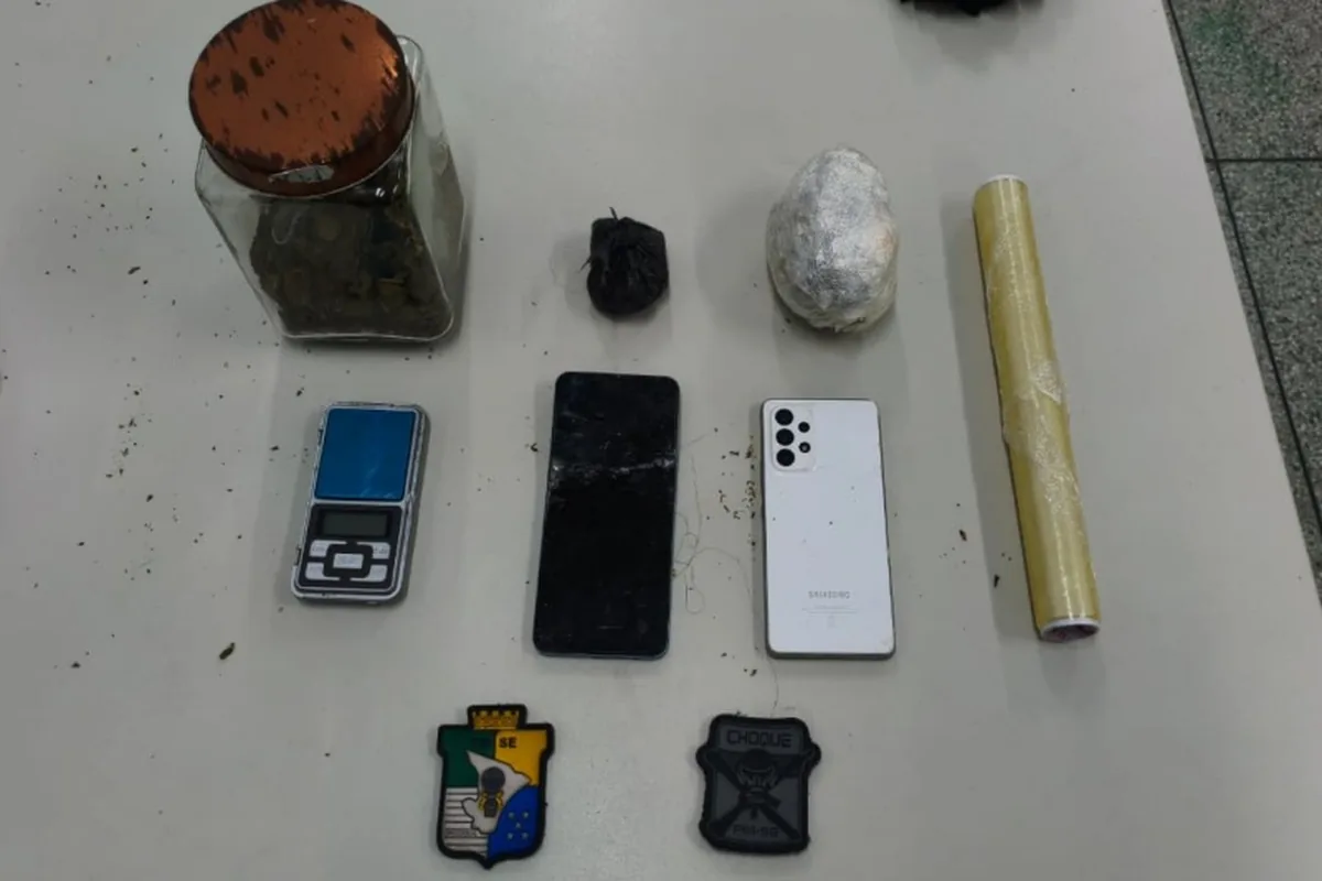 PMSE prende homem suspeito de tráfico de drogas na zona sul de Aracaju