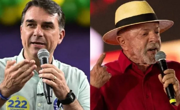 Flávio Bolsonaro e Lula
