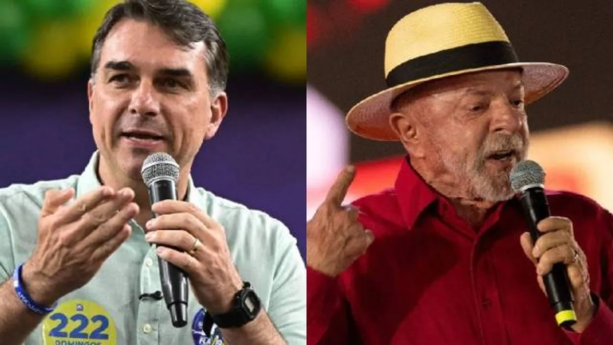Flávio Bolsonaro e Lula